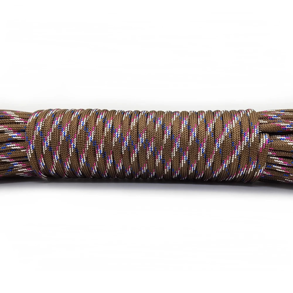 Survival Essentials: 4mm Dia., 7-Strand Survival Paracord for Hiking, Camping & Outdoor Adventures