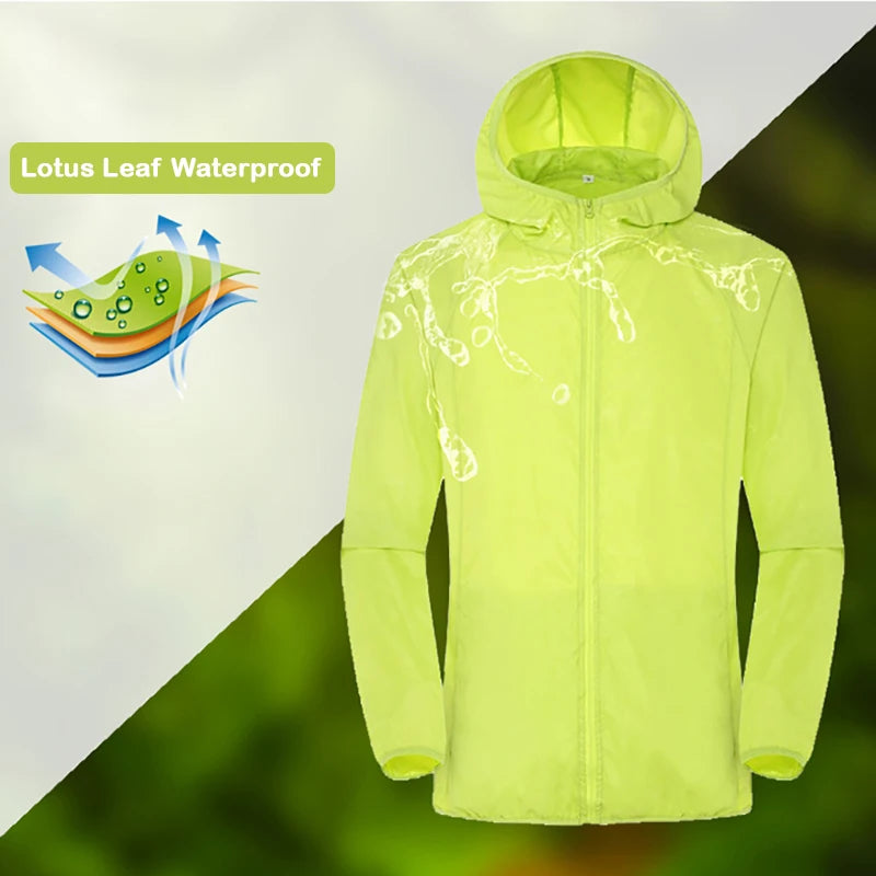 Apex Activewear: Waterproof Outdoor Jacket for Men and Women with Breathable Moisture-Wicking Fabric Sun-Protective Properties and Quick Dry Technology