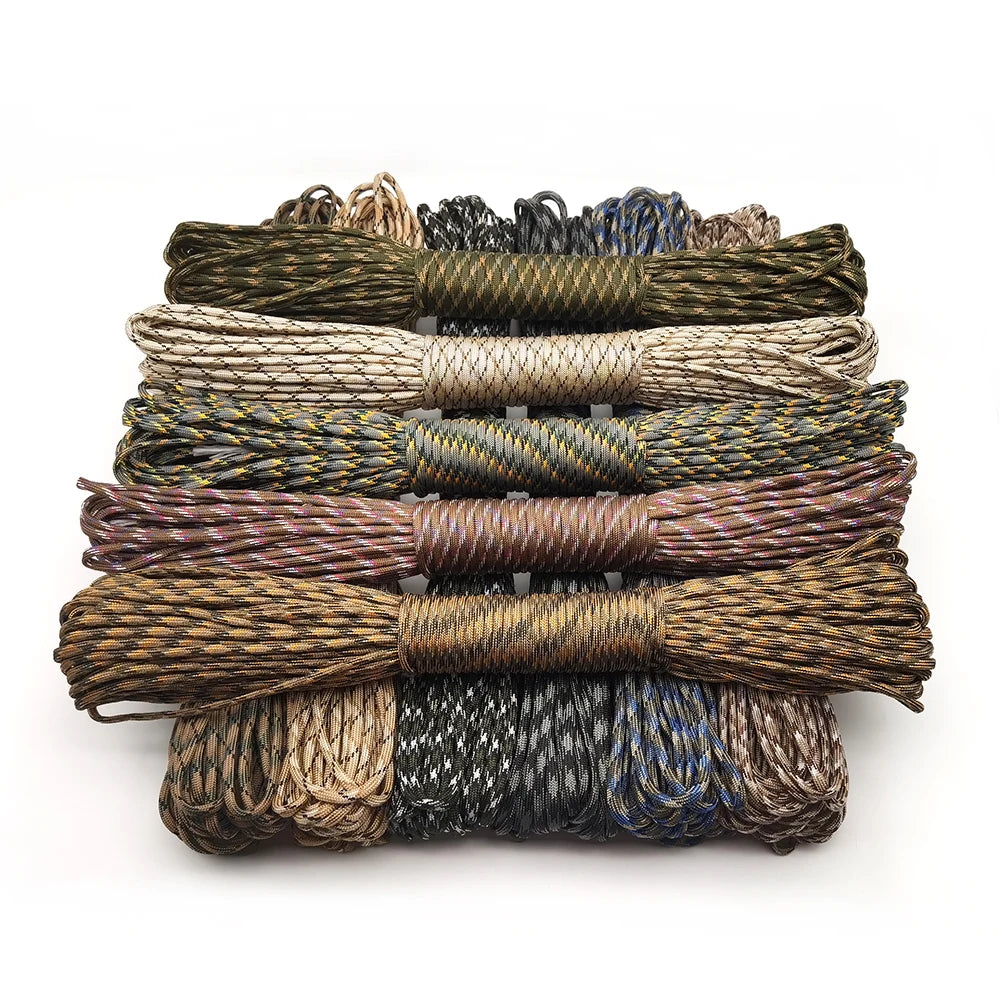 Survival Essentials: 4mm Dia., 7-Strand Survival Paracord for Hiking, Camping & Outdoor Adventures