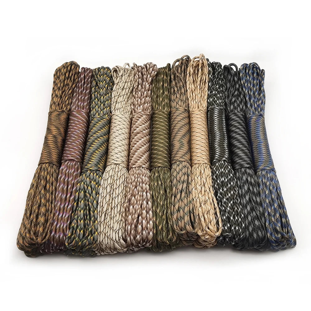 Survival Essentials: 4mm Dia., 7-Strand Survival Paracord for Hiking, Camping & Outdoor Adventures