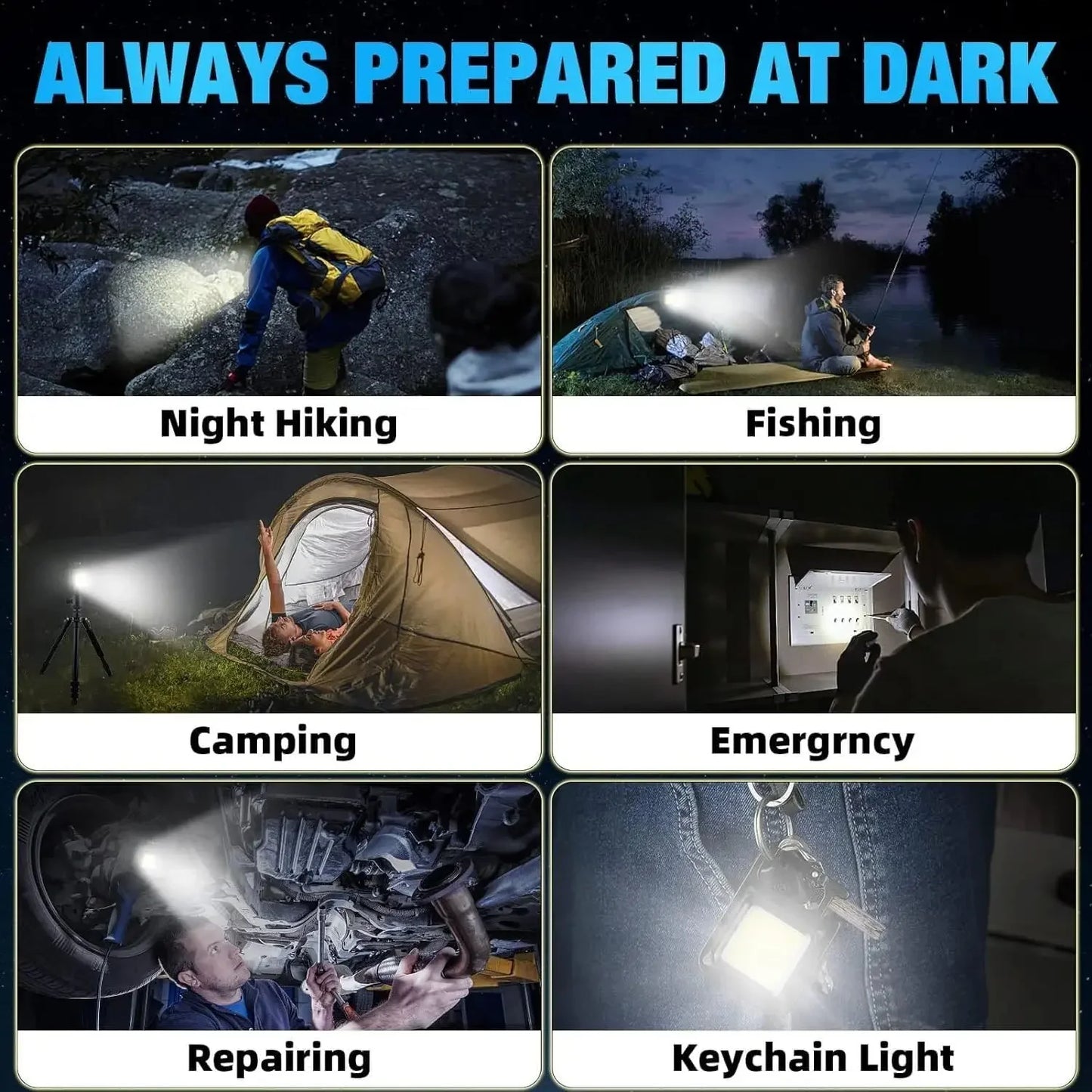 Survival Essentials: Tiny but Mighty Mini Keychain Light with High-Intensity LED USB Rechargeable Flashlight IPX4 Waterproof for Outdoor Camping Hiking