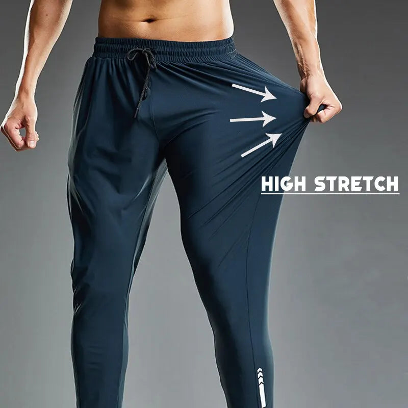 Apex Activewear: Moisture-Wicking, Elastic Men's Fitness Pants for Summer Running