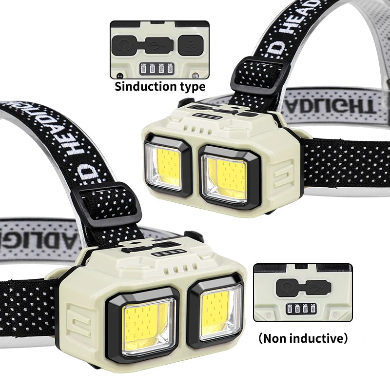 Packlite: Ultralight USB Rechargeable Waterproof Headlamp for Hiking, Camping, or Emergency Situations