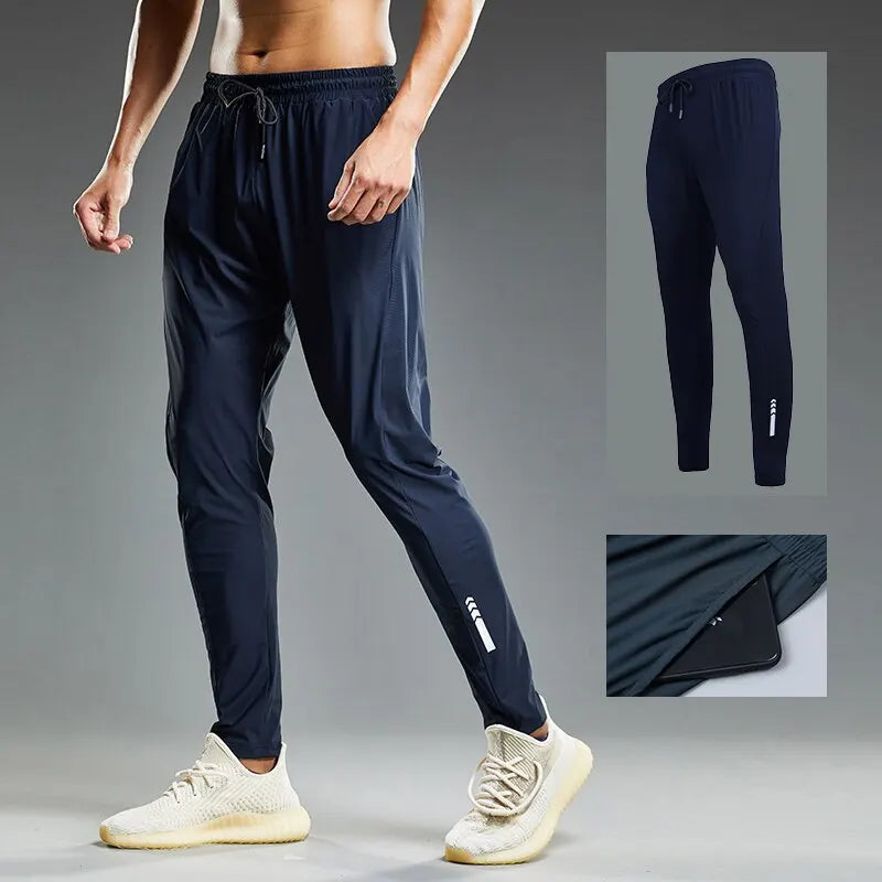 Apex Activewear: Moisture-Wicking, Elastic Men's Fitness Pants for Summer Running