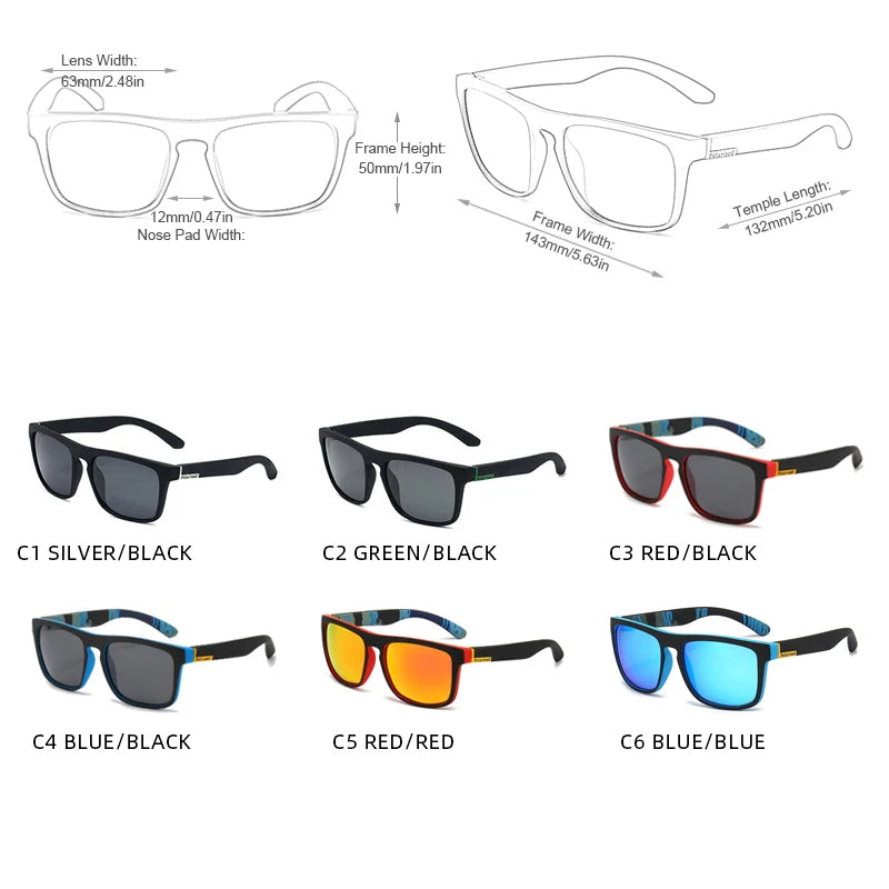 Apex Activewear: Versatile Polarized Anti-Glare Sunglasses for Outdoor Enthusiasts with Vintage Charm